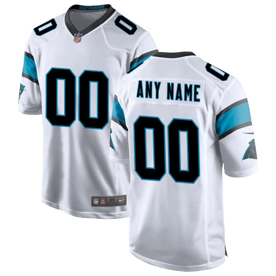 Cheap Men Carolina Panthers Nike White Custom Game NFL Jersey